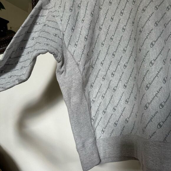 Champion Gray Crew Neck Sweatshirt. - Picture 3 of 5